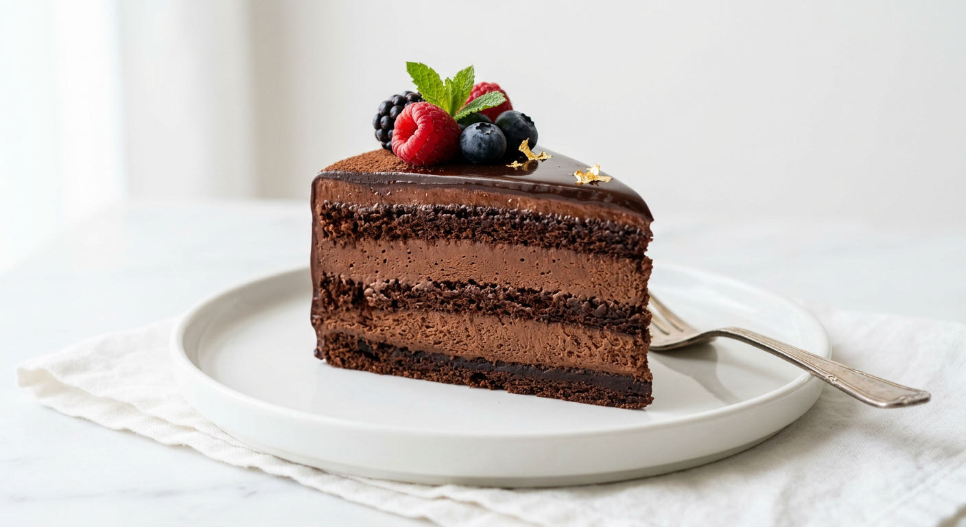 究極のチョコレート濃厚ムースケーキ