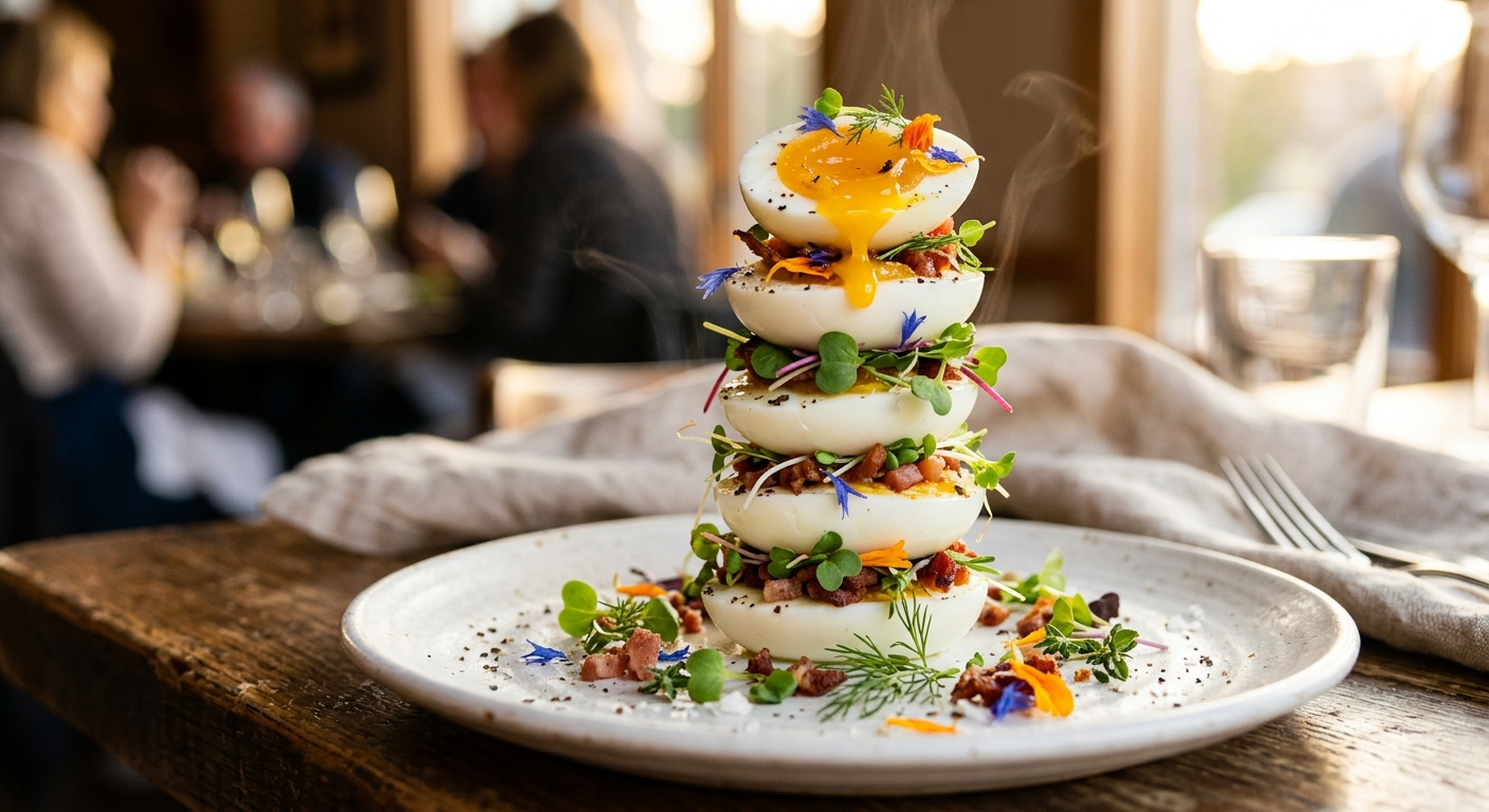 卵タワー〜SNS映え必至の積み重ね系バズ飯〜